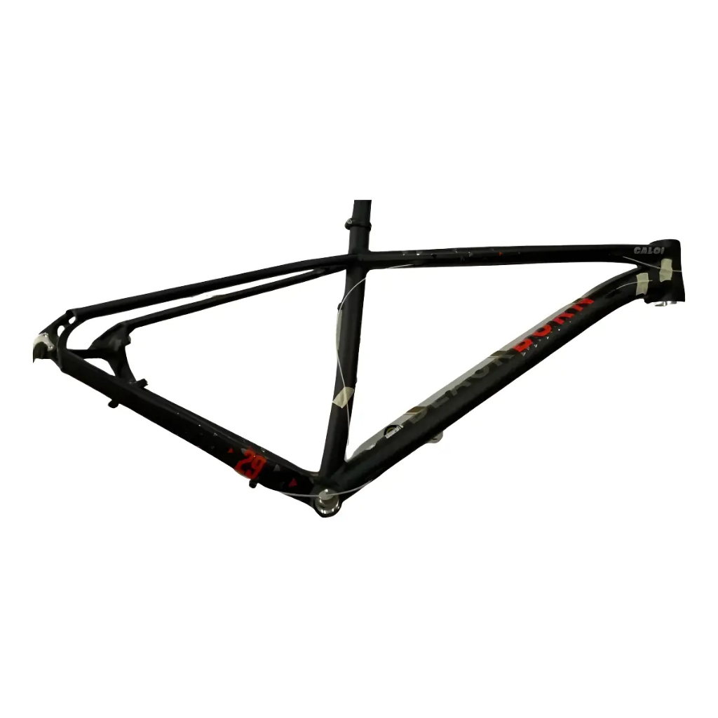Quadro para Bicicleta Caloi BlackBurn Preto com Vermelho Aro 29 Eixo de 9mm Tamanho G ou 19 Original