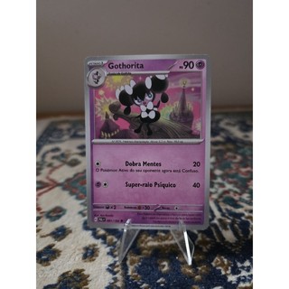 Carta Pokémon Gothorita 091/193 - Coleção Evoluções de Paldea