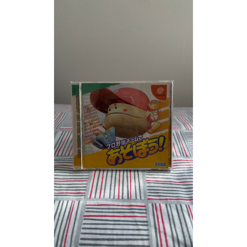 Pro Yakyuu Team de Asobou! Original Japonês Dreamcast Sega Retro Baseball Esporte