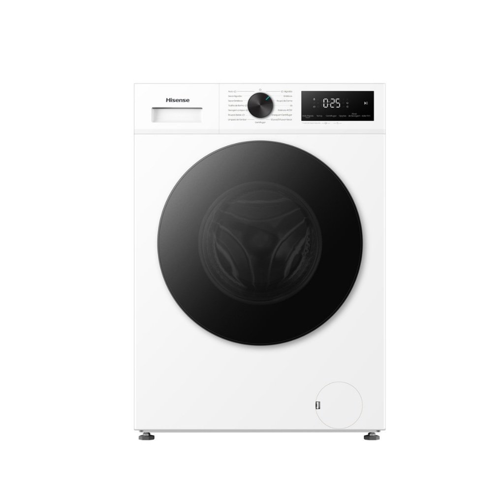 Lava e Seca Hisense 11kg Wd1i11 Compacta Fit e Função Steam Inverter Branco