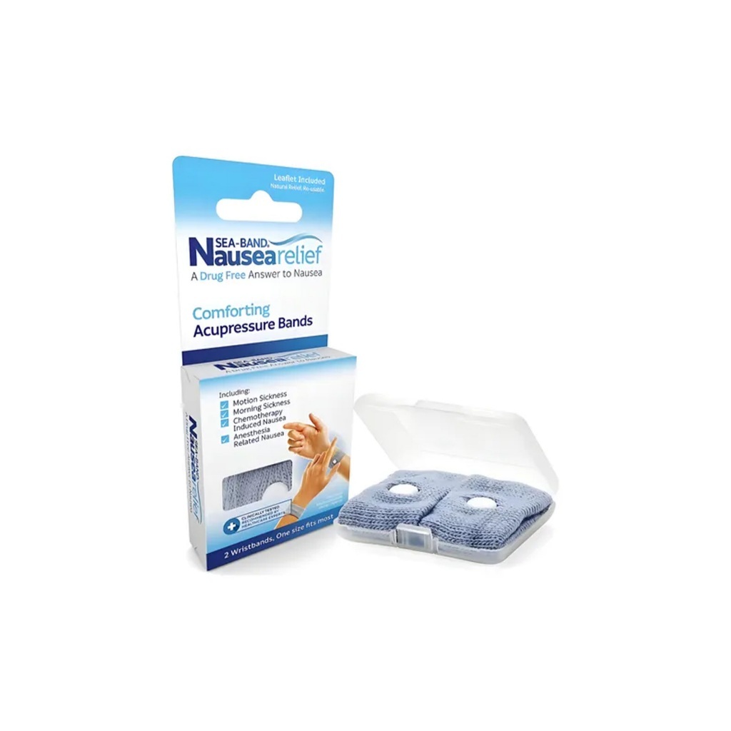 Sea Band Nausea Relief Pulseira Anti Nauseas Eua Cor Cinza