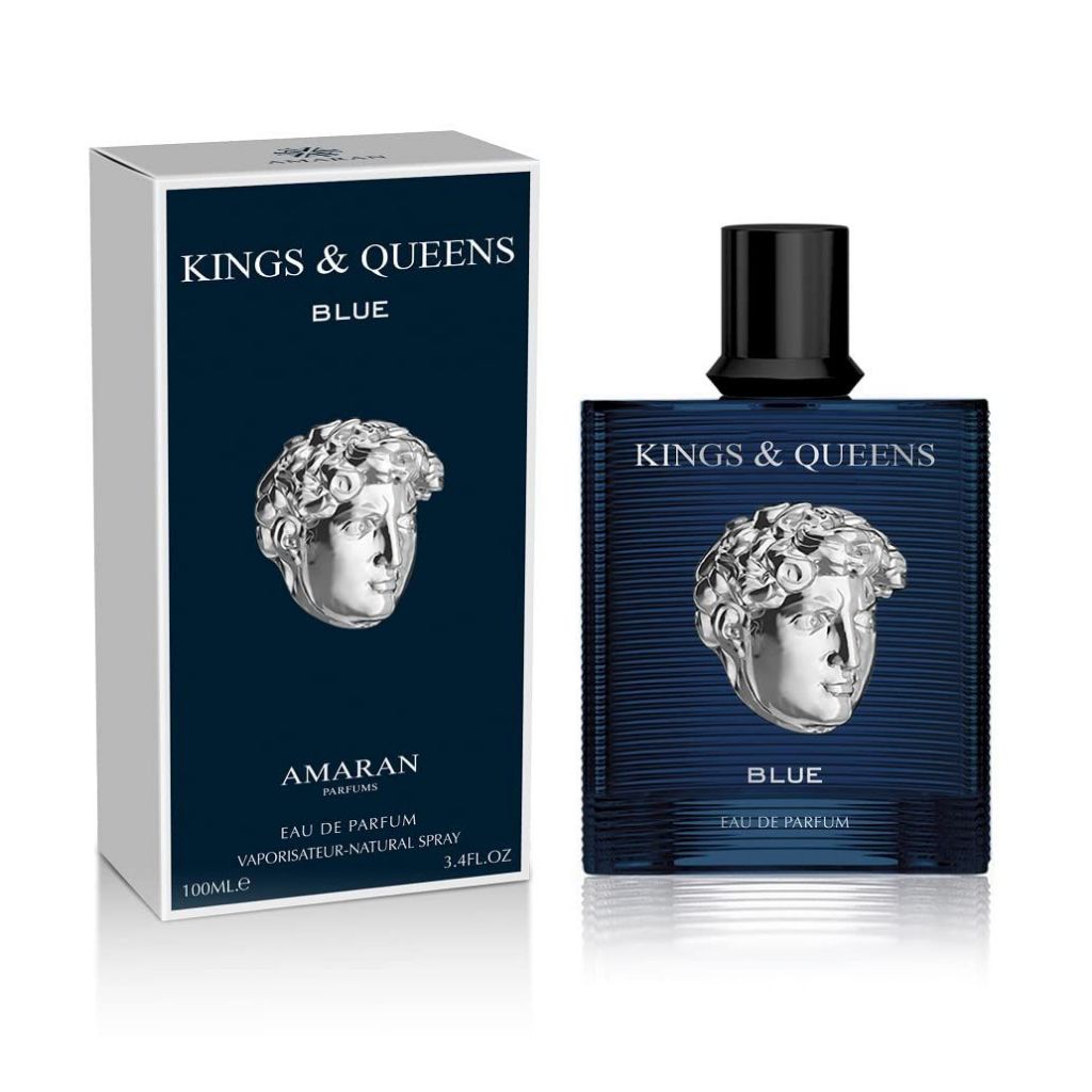 🔵 Perfume Kings & Queens Blue Amaran 100ml 👑 Importado Masculino Longa Duração