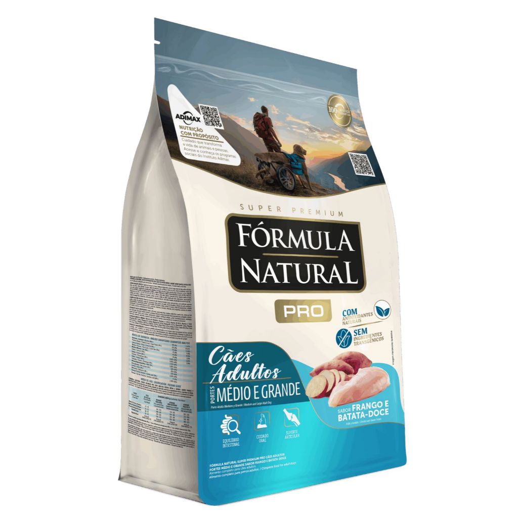 Ração Super Premium para Cães Adultos Raças Médias e Grandes Formula Natural Pro Promoção