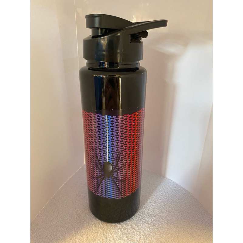Garrafa Squeeze Homem-Aranha 750ml Preta Livre de BPA com Alça | Indústria Bandeirantes