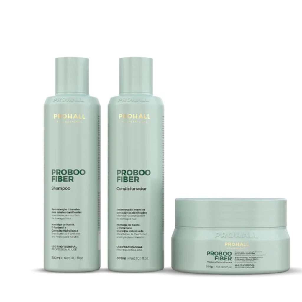 Prohall Proboo Fiber Shampoo I Condicionador I Máscara