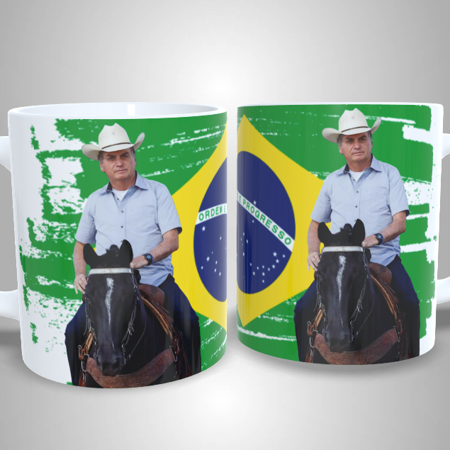 Caneca Personalizada Bolsonaro Boiadeiro Agro - Presente Único Exclusivo Criativo