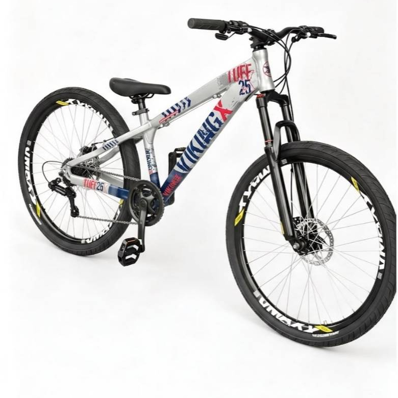 Bicicleta Aro 26 Vikingx Tuff X25 Freio A Disco Catraca Barulhenta Cores