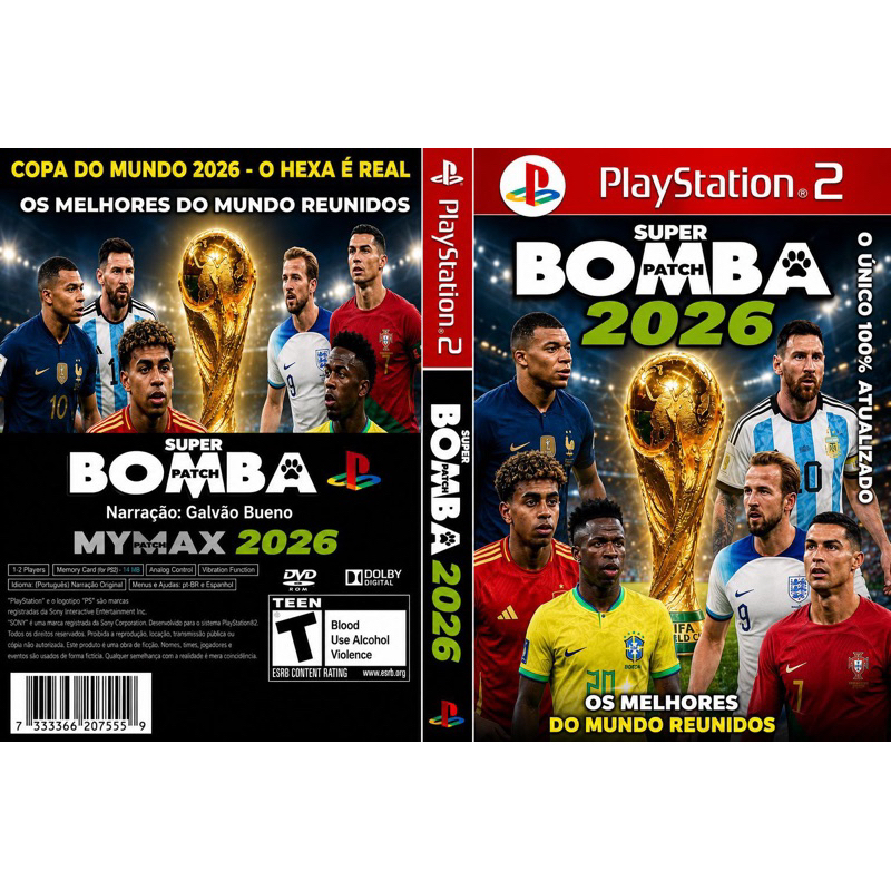Super Bomba Patch Edição Copa do Mundo 2026 PS-2