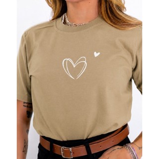 Blusa Feminina Manga Curta Camiseta Básica Premium Roupa Feminina Casual do P ao GG