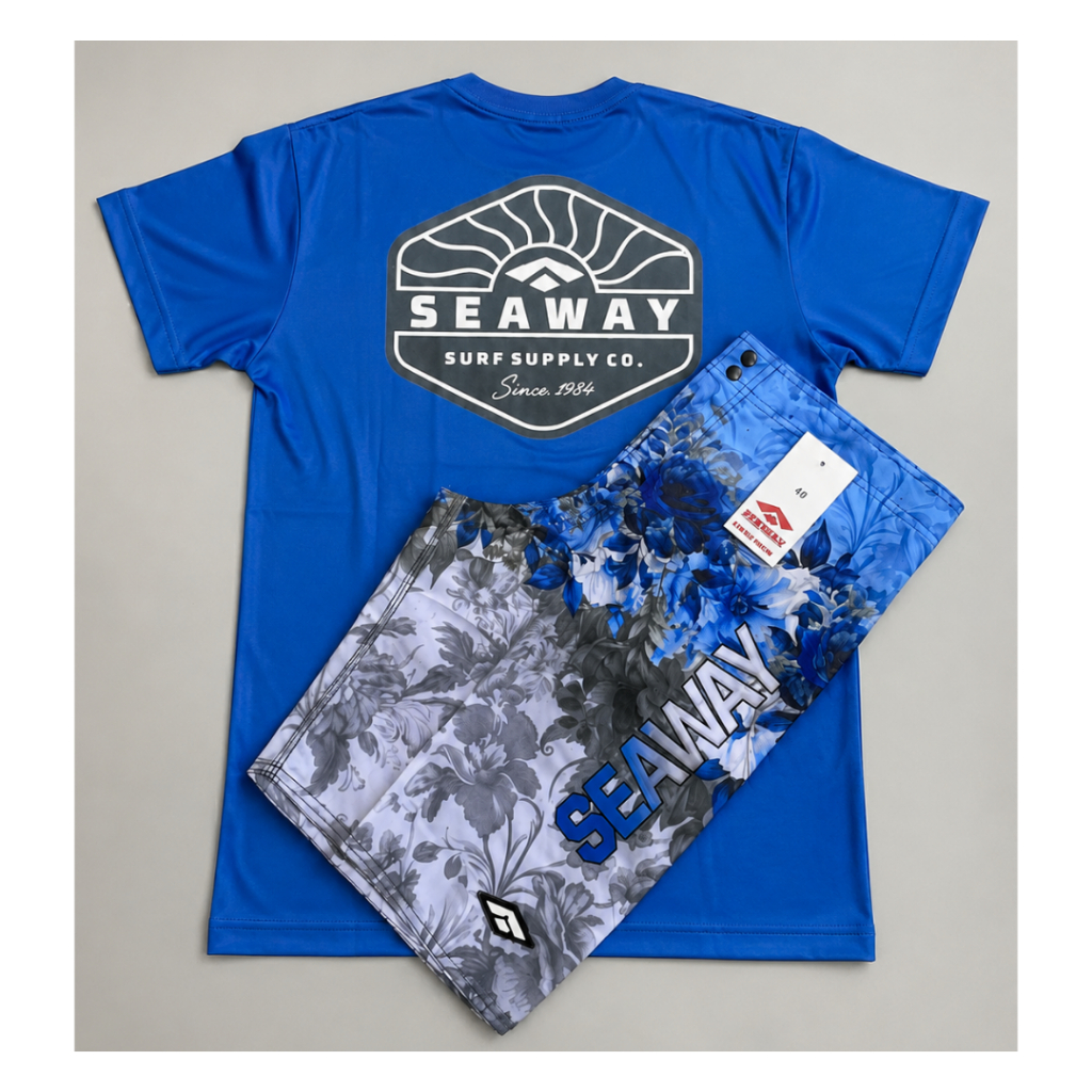 Conjunto Masculino Estampado Camiseta e Bermuda Casual Moda Praia