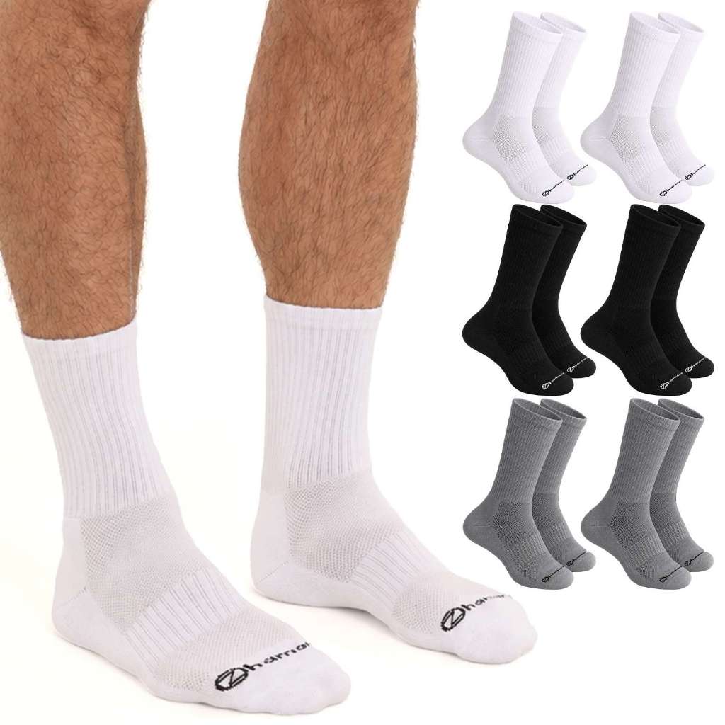 Imagem Kit 6 Pares Meias Zhamaro Cano Alto Longo Algodão Atoalhada Grossa Meia Unissex Confortável