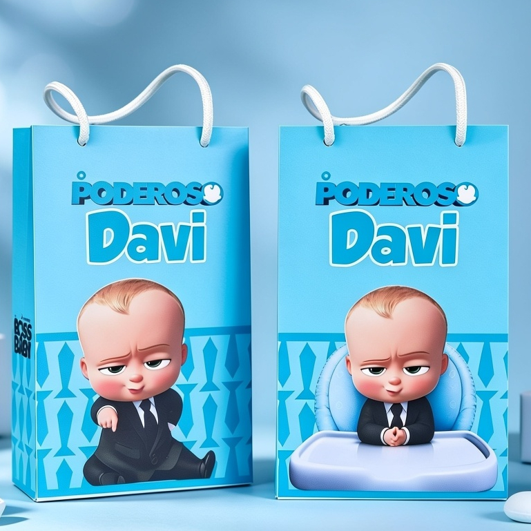 PODEROSO CHEFINHO Sacolinha Personalizada Lembrancinha Aniversário