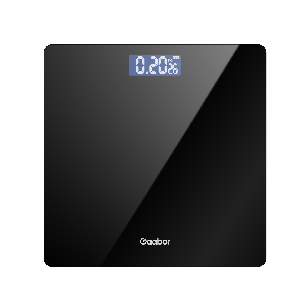 Gaabor Balanca Digital Alta Ate 180kg Display LED Grande Tela HD Preto Verde GWS