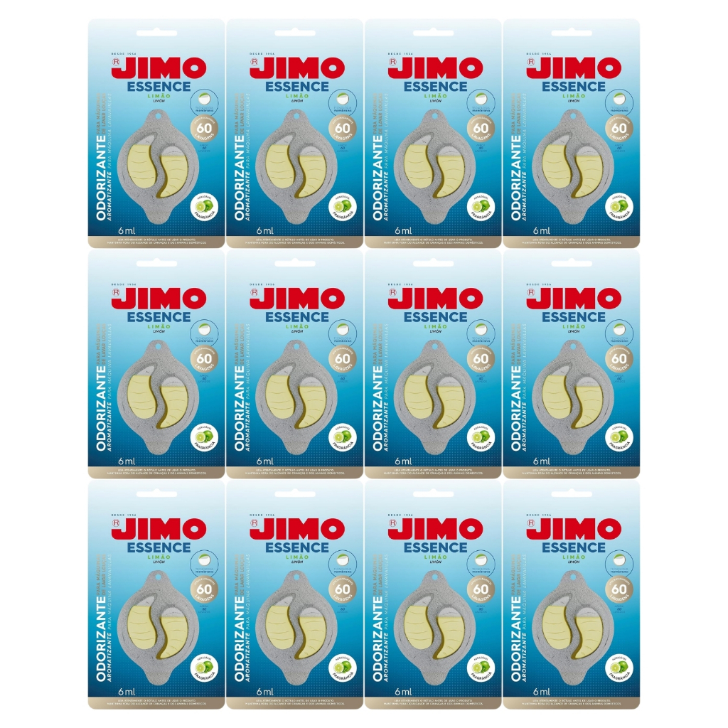 Jimo Essence Limão Máquina Lavar Louças 6ml Odorizante 12un