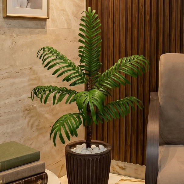 Kit 2 Planta Coqueiro Artificial Palmeira Areca Sem Vaso Decoração · foto 2