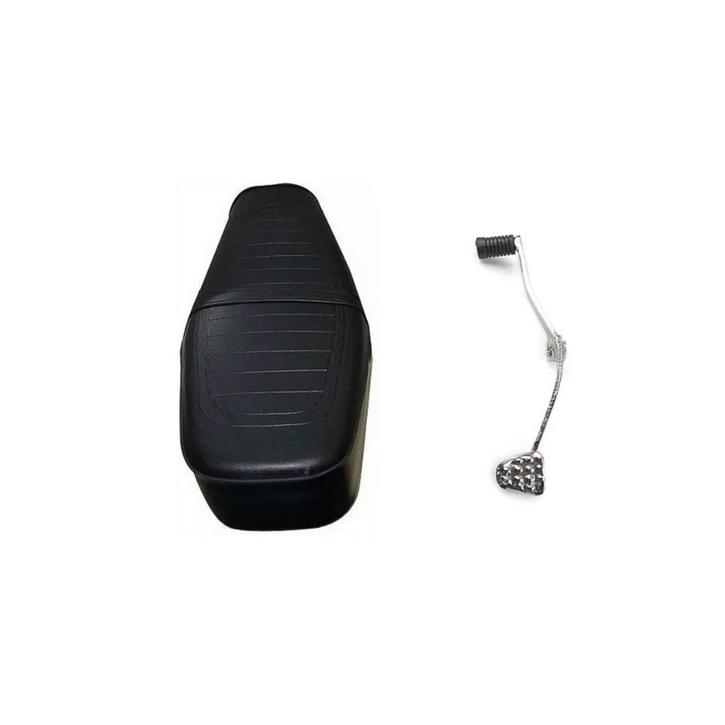 Banco Compatível Cg 125 76 À 82 Bolinha + Pedal Câmbio