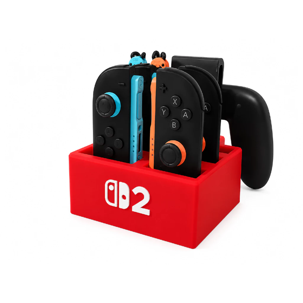 Organizador para Joy-Con Nintendo Switch 2 Suporte Porta Controles e Grip