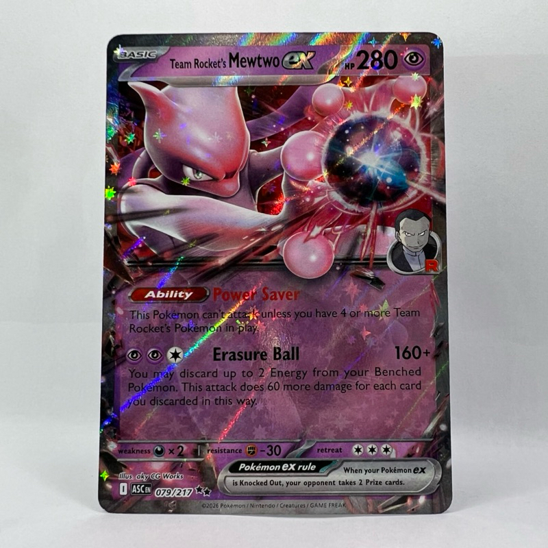 Mewtwo Ex da Equipe Rocket Inglês - Heróis Excelsos Pokémon TCG