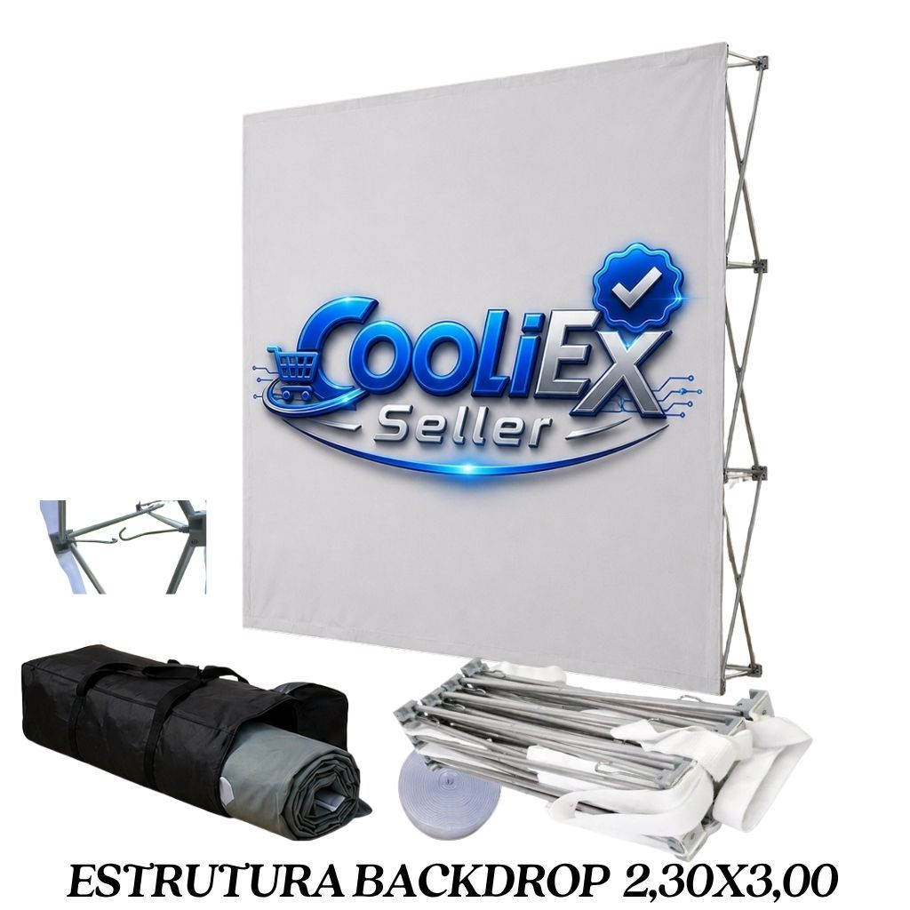 Painel Backdrop Pantográfico Alumínio 2,30X3,00
