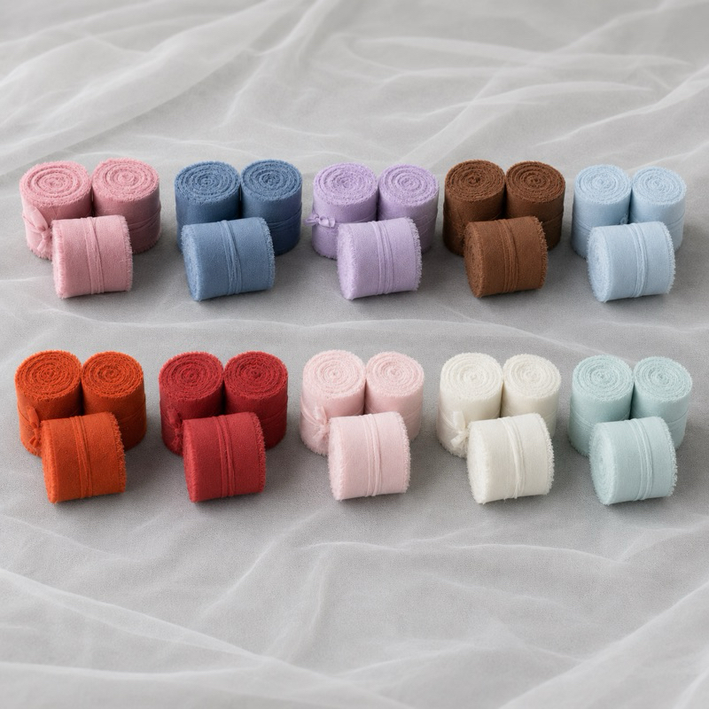 Fita Tecido De Chiffon  Elegante para Casamento Para Embalagem de Presentes e Laços yh8189 abc