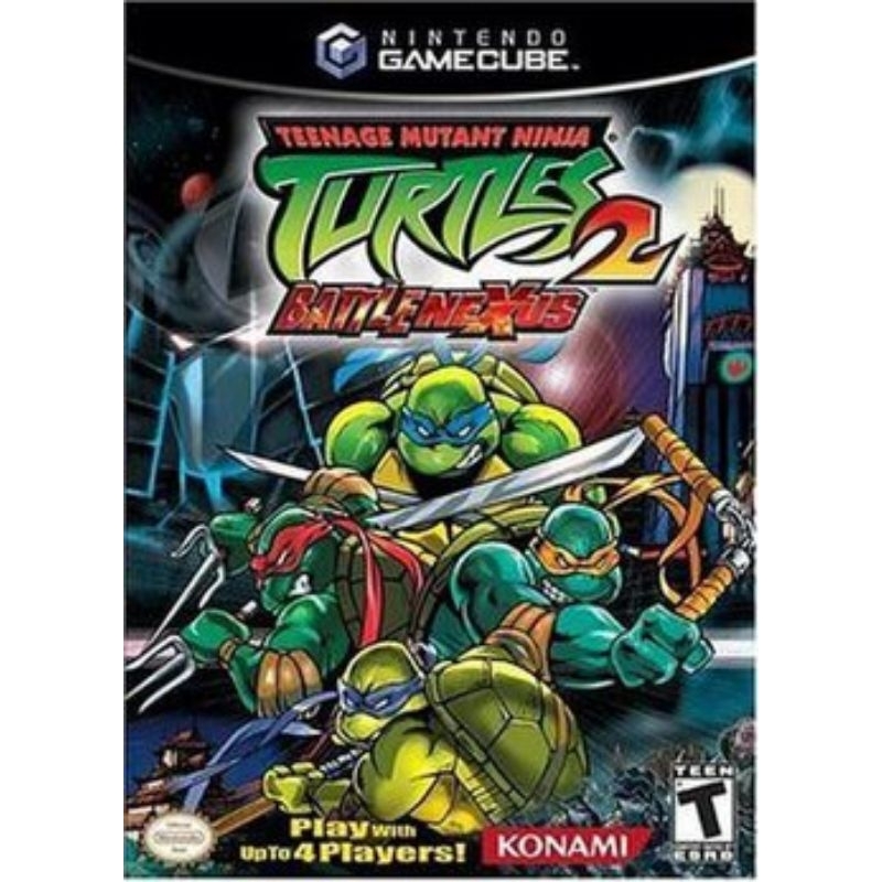 Turtles 2 batlle nexus Nintendo game cube original com manual fabricante Konami