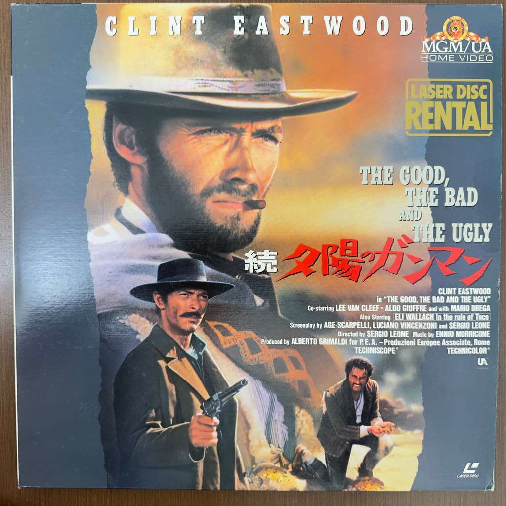 Laserdisc LD - The Good, the Bad and the Ugly - Clint Eastwood - Western Classic Filme