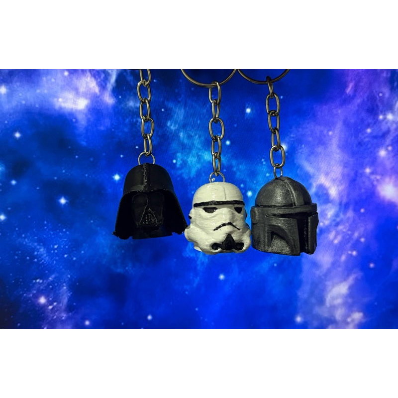 Chaveiro Capacete (Helmet) - Star Wars - Darth Vader, StormTrooper. Mandalorian