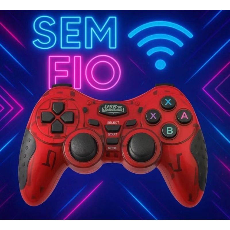 Controle sem fio para PC, Ps3, ps2 PS1 Celular Android, Tablete e Box Tv. SMart TV