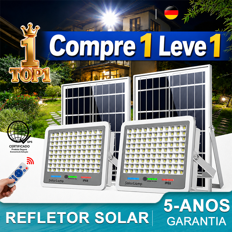 GoldStar lâmpada Solar Refletor luminária Led Holofote Com Placa Bateria a IP67Prova Dágua Externo
