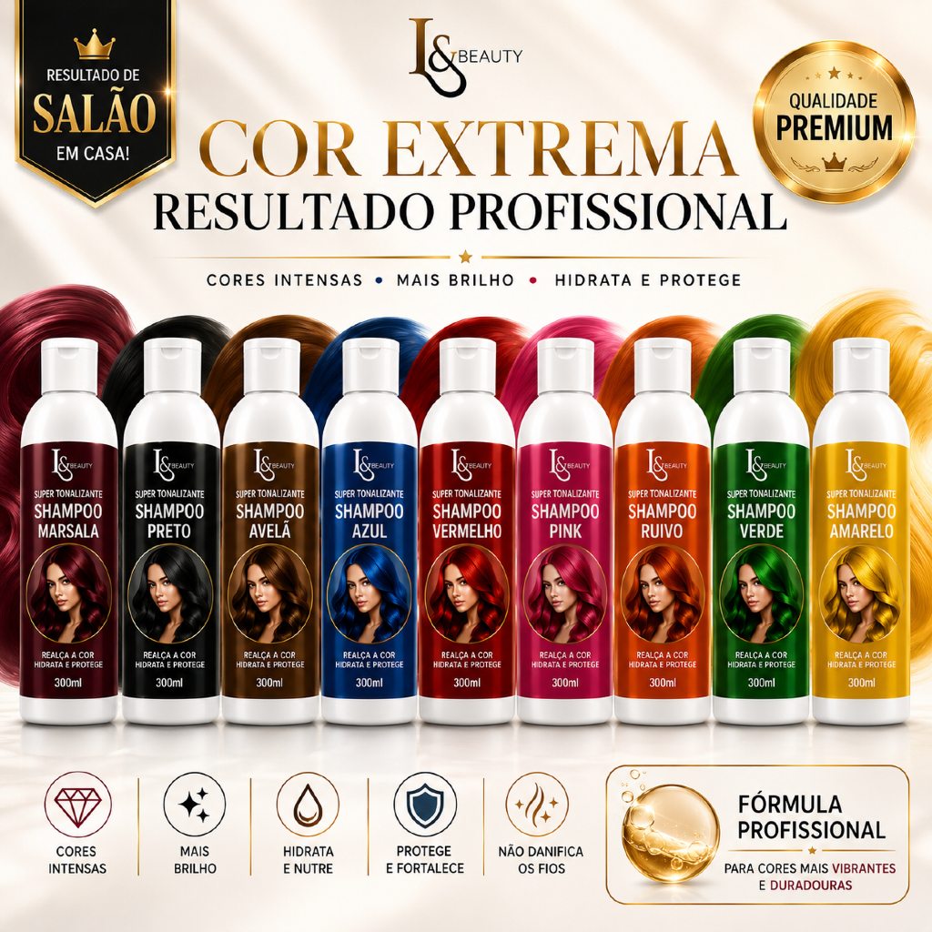 Shampoo Tonalizante  Natural 300ML - L&Beauty COSMÉTICOS