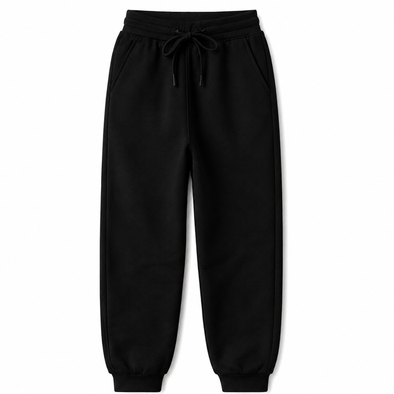 Calça de Moletom Jogger Adulto Unissex com Bolsos e Cordão Ajustável
