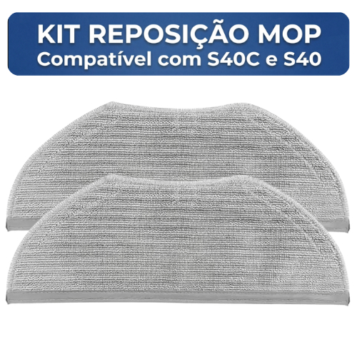 Imagem Kit Panos Mop para Robô Aspirador Compatível com Xiaomi S40C S40 H40