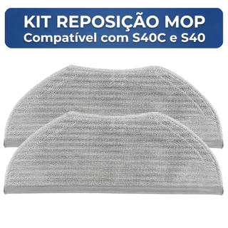 Kit Panos Mop para Robô Aspirador Compatível com Xiaomi S40C S40 H40