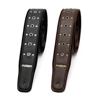 Correia Guitarra Baixo Violão Viola NT com Ilhós Couro Sint. Suéde confortável 7.5 cm larg