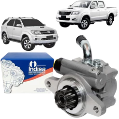 Bomba de Direção Hidráulica Para Toyota Hilux SW2 SW4 SRV 2.5 3.0 2005 Até 2015 Original Indisa