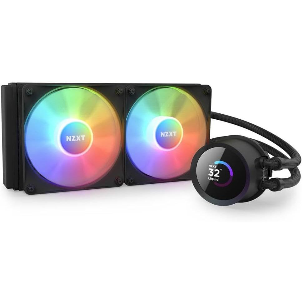Water Cooler NZXT Kraken 240 RGB - 240mm 1.54in. Display, RGB Controller e RGB Fans Preto