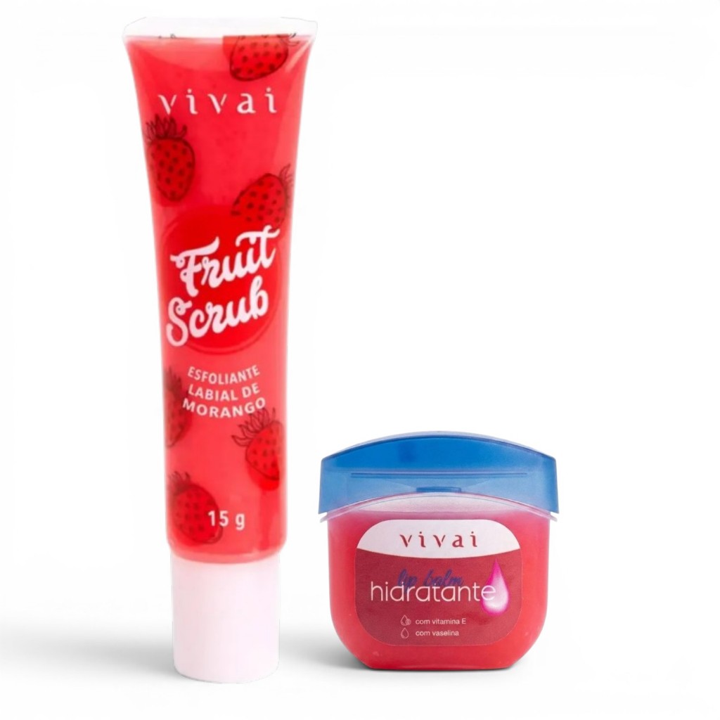 Esfoliante Labial Fruit Scrub Morango – Vivai