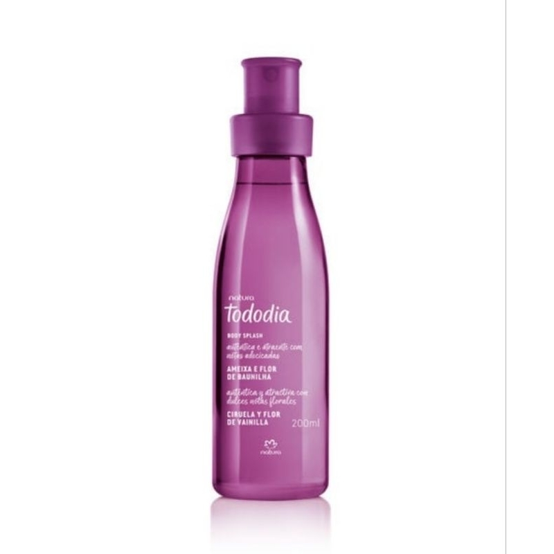 Body Splash Desodorante Colônia Tododia Ameixa e Flor de Baunilha Natura 200ML LEIA A DESCRIÇÃO