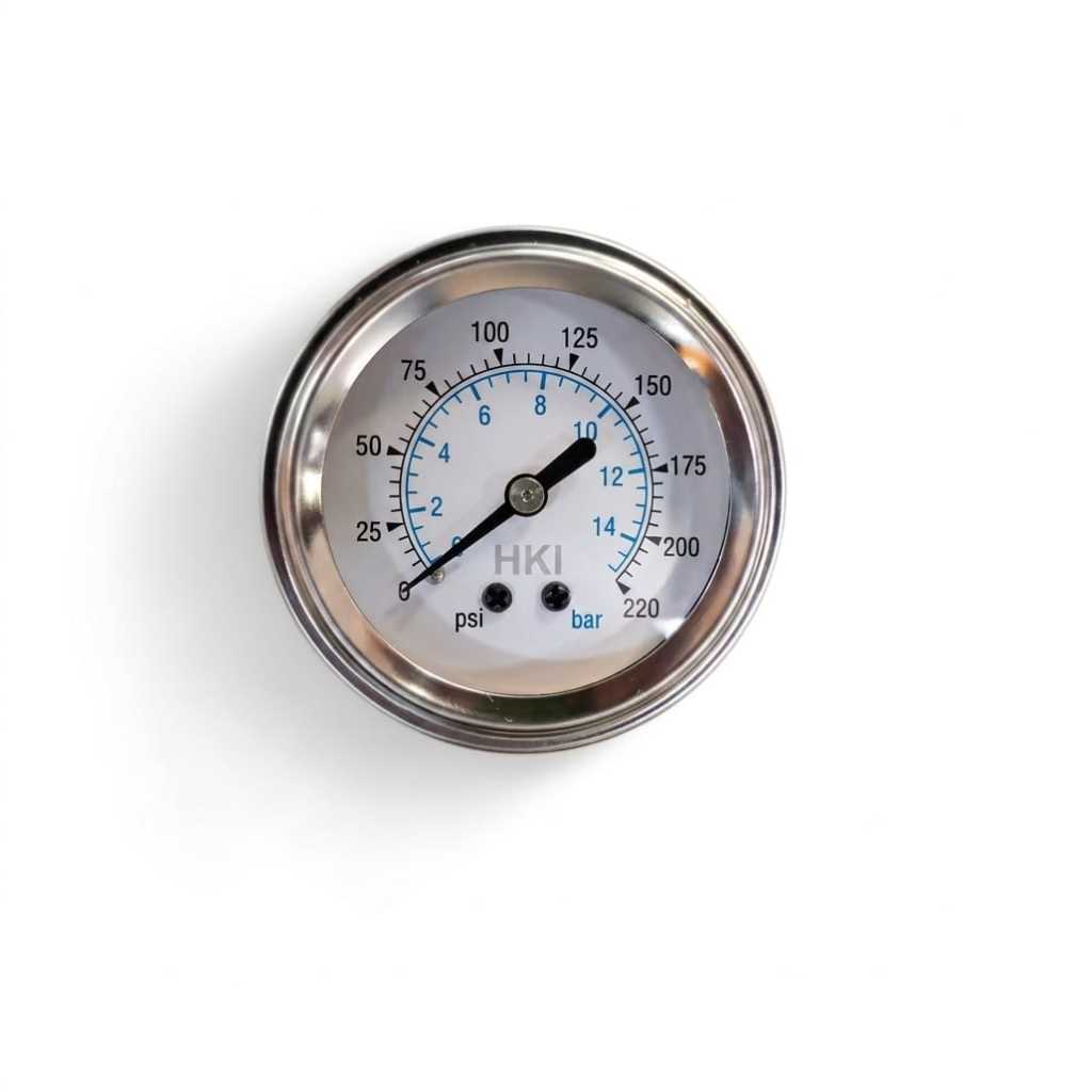 Manômetro 0–220 PSI para Suspensão a Ar | Alta Pressão Automotivo