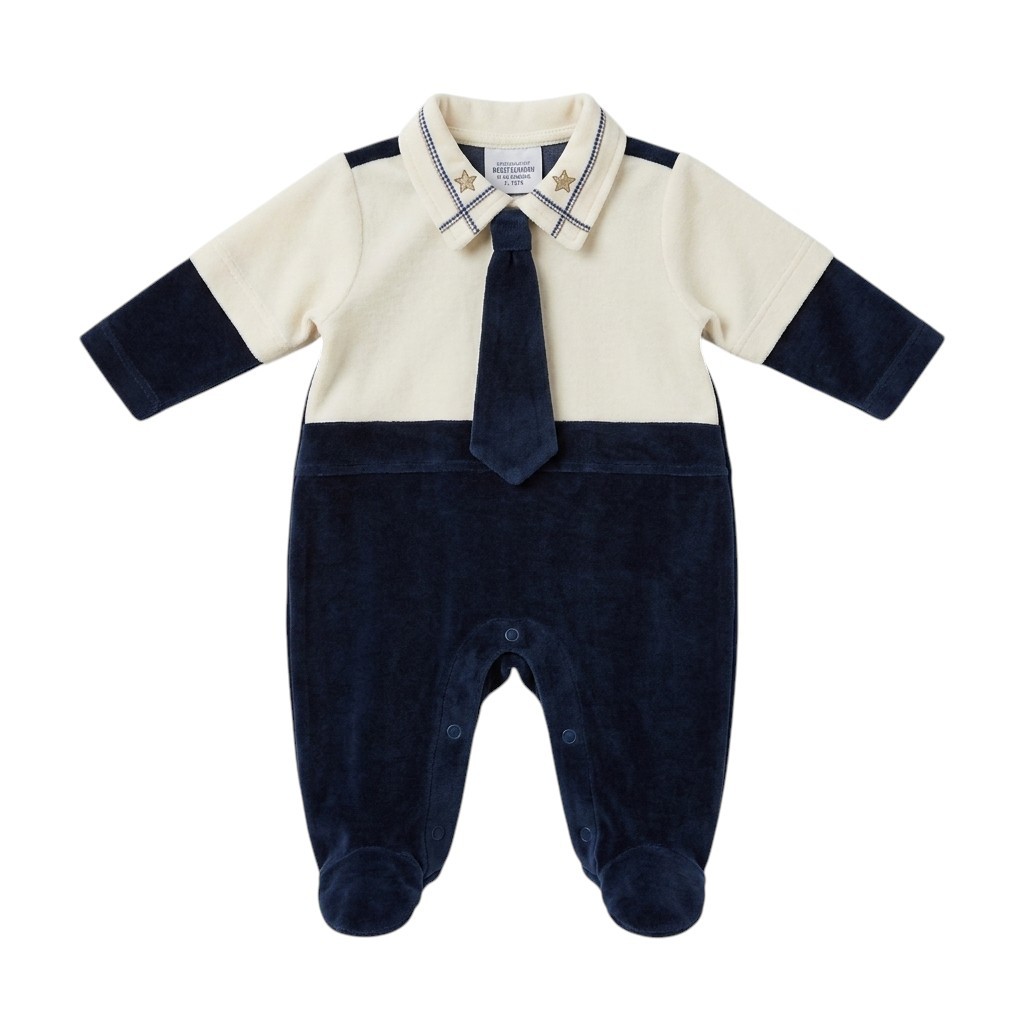 Macacão Inverno Plush Bebe Menino Saída Maternidade Quentinho Conforte — imagem 2 de 2