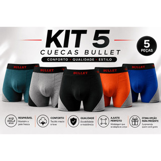 Kit 5 Cuecas Dry Fit Masculina cuecas Dry Fit de alta qualidade, desenvolvidas para oferecer máximo conforto.