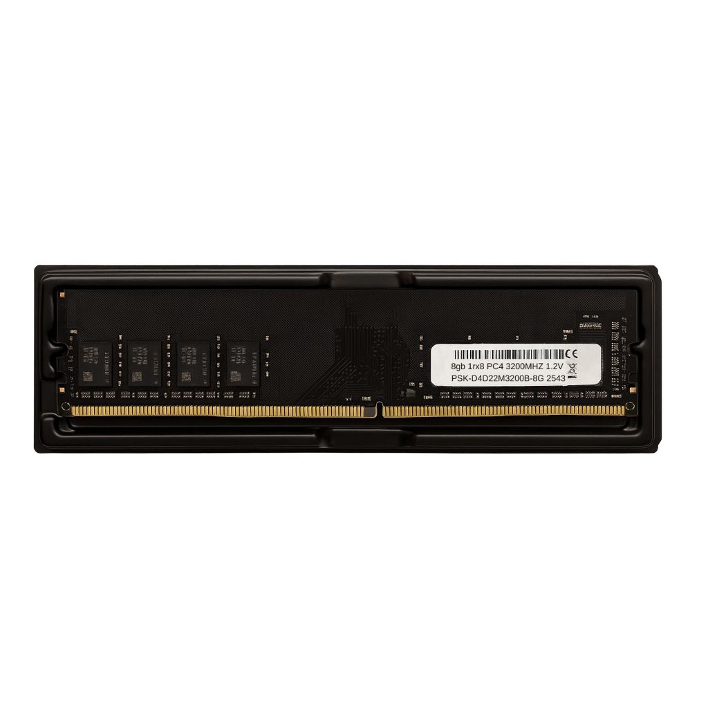 Memória Ram Preto Ddr4 8gb 3200mhz Para Computador Desktop MELHOR CUSTO BENEFICIO
