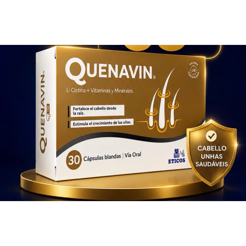 Quenavin Vitamina Importada Original de Cabelos Crescimento Capilar