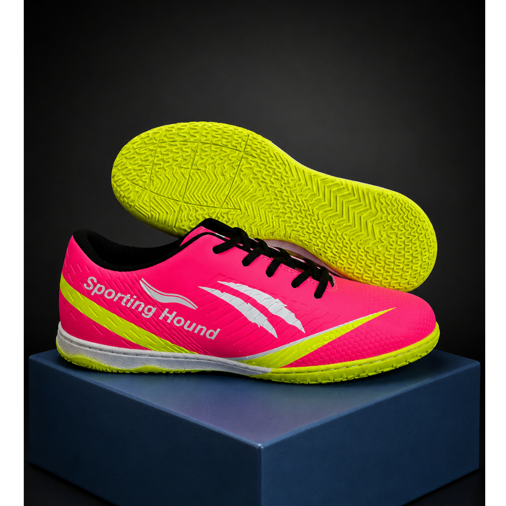 Chuteira Futsal Original Costurada Salão Masculina e Feminina Sporting Hound Adulto Infantil Tênis de Jogar Bola Escola