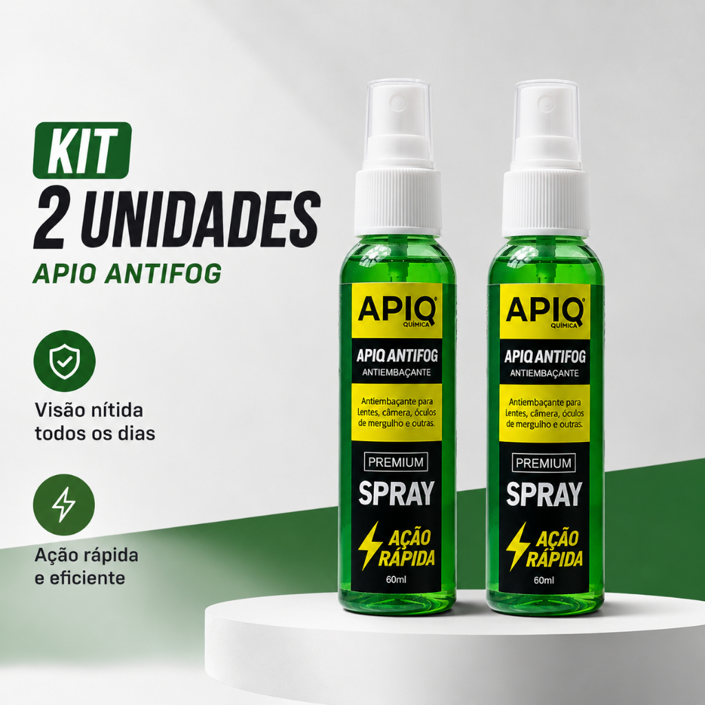 Kit 2 Anti Embaçante Antifog 60ml Óculos Natação Mergulho