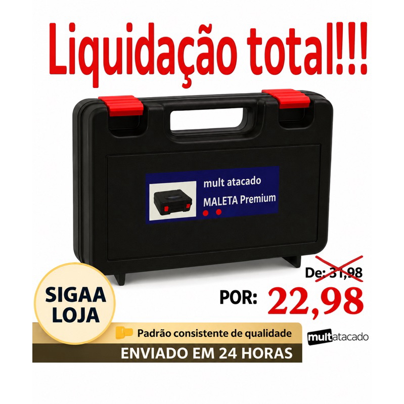 Maletas de Ferramentas Caixa de Ferramenta Maleta Grande Reforçada Tática Organizador