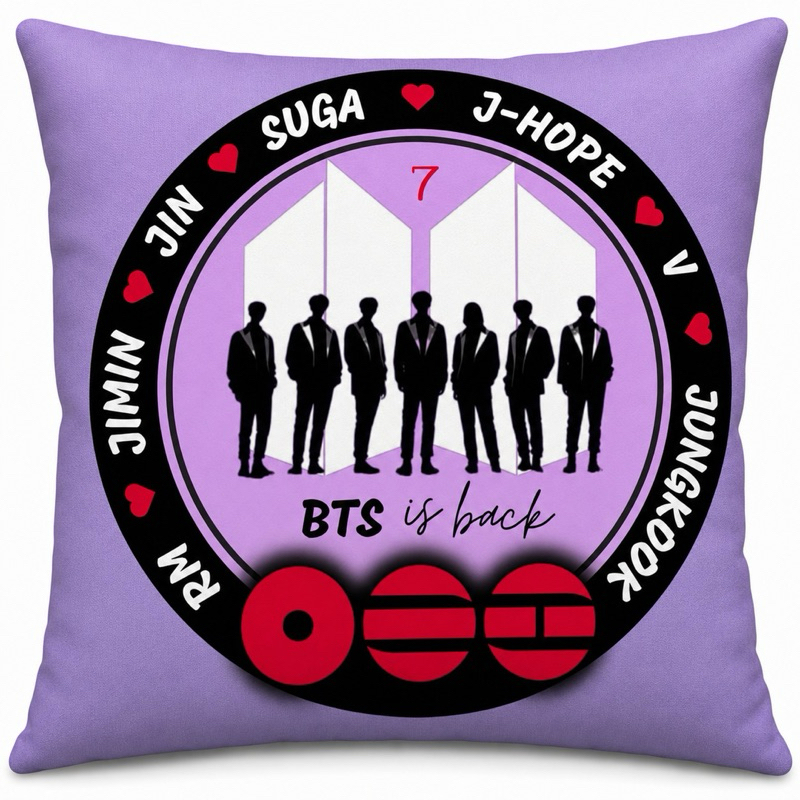 almofada BTS personalizada