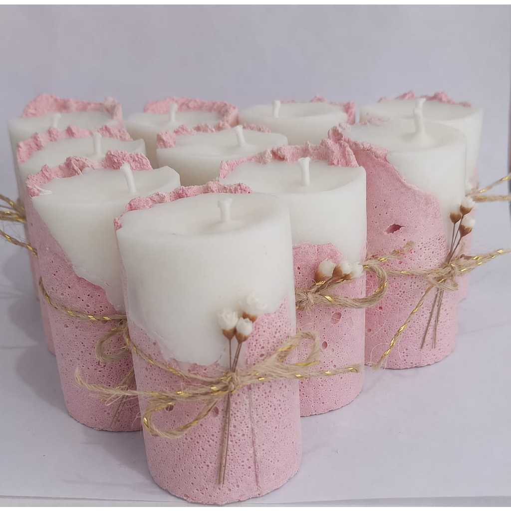 kit 5,10,15 e 20 mini Vela Aromática de Concreto Lembrancinha /Decoração/Casamento/Batizado/Maternidade/ Aniversario