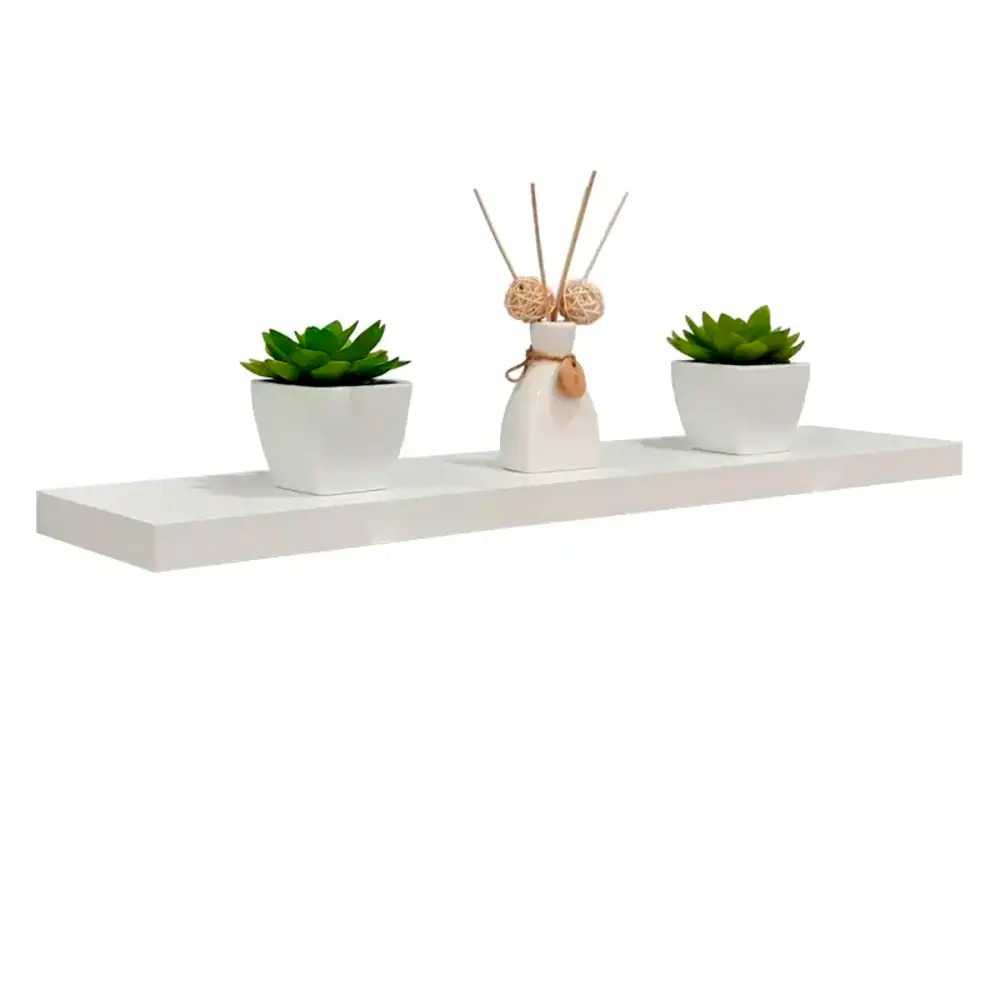 Prateleira 70 x 20cm Branco Espessura 25mm Suporte Invisível