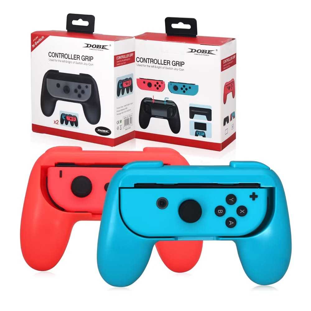 Grip Controller Joy-Con Nintendo Switch Colorido Suporte Adaptador Conforto Jogo Acessório Gamer.
